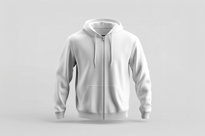 Free Zipper Hoodie Mockup for Apparel Design Free Zipper Hoodie Mockup for Apparel Design