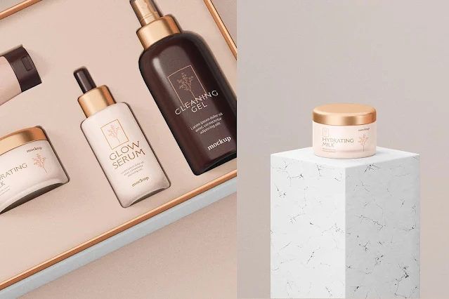 Cosmetic Jar Mockup Design