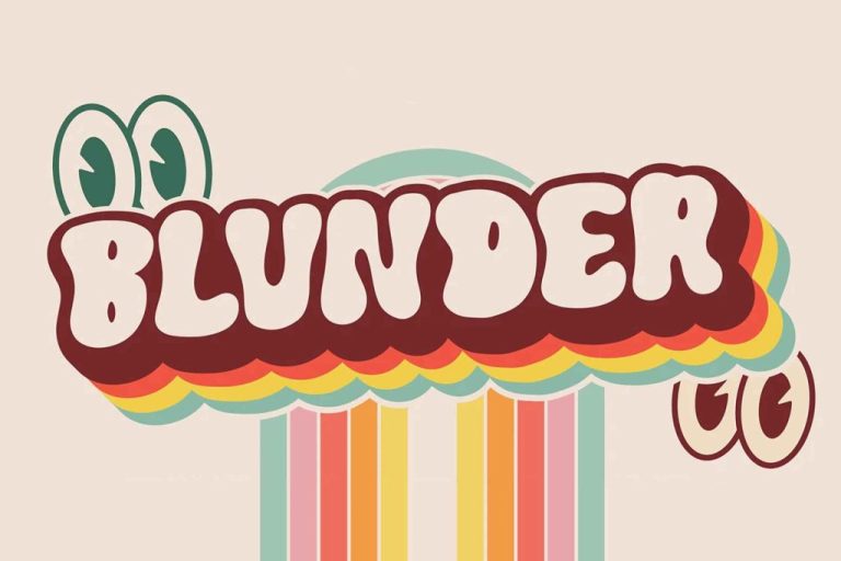Free Blunder Bold Vintage Display Font