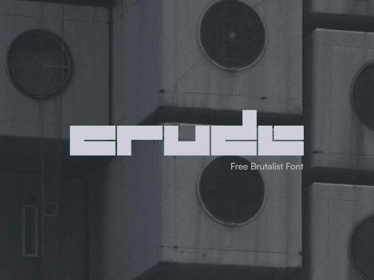 Free Crude Display Font