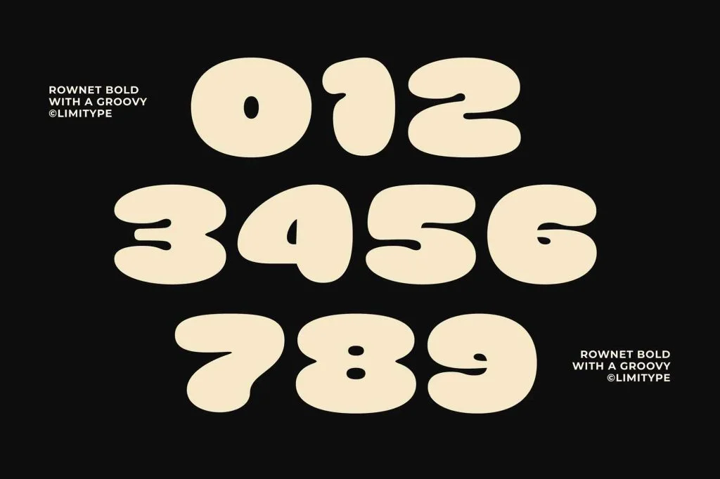 Rownet - Rounded Bold Font