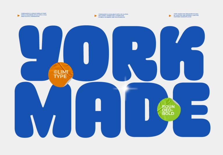 Yorkmade – Playful Rounded Bold Display Font