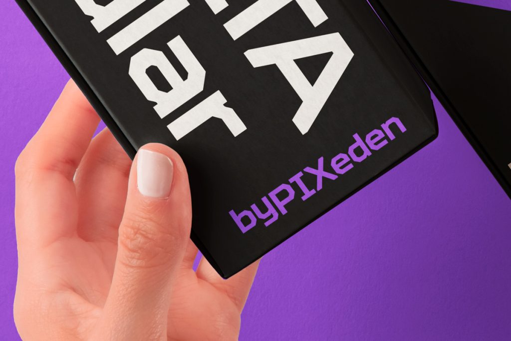 Free Hands Holding Product Box PSD Mockup Set