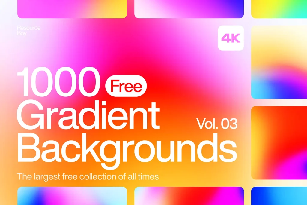 1000 Gradient Backgrounds Vol. 03