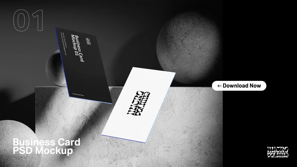 Free Business Card PSD Mockup Free Business Card PSD Mockup