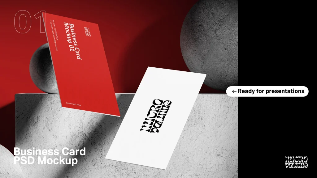 Free Business Card PSD Mockup Free Business Card PSD Mockup
