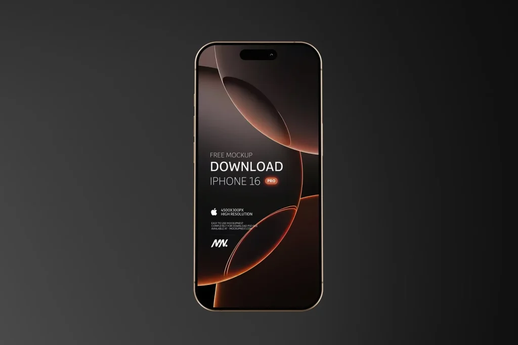 Free iPhone 16 Pro Mockup
