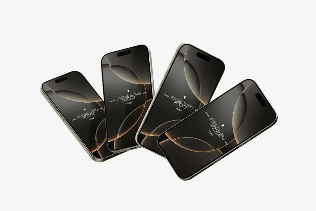 iPhone 16 Pro Free Mockup iPhone 16 Pro Free Mockup