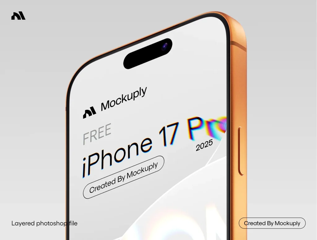 Free Mockuply, iPhone 17 Pro Mockup
