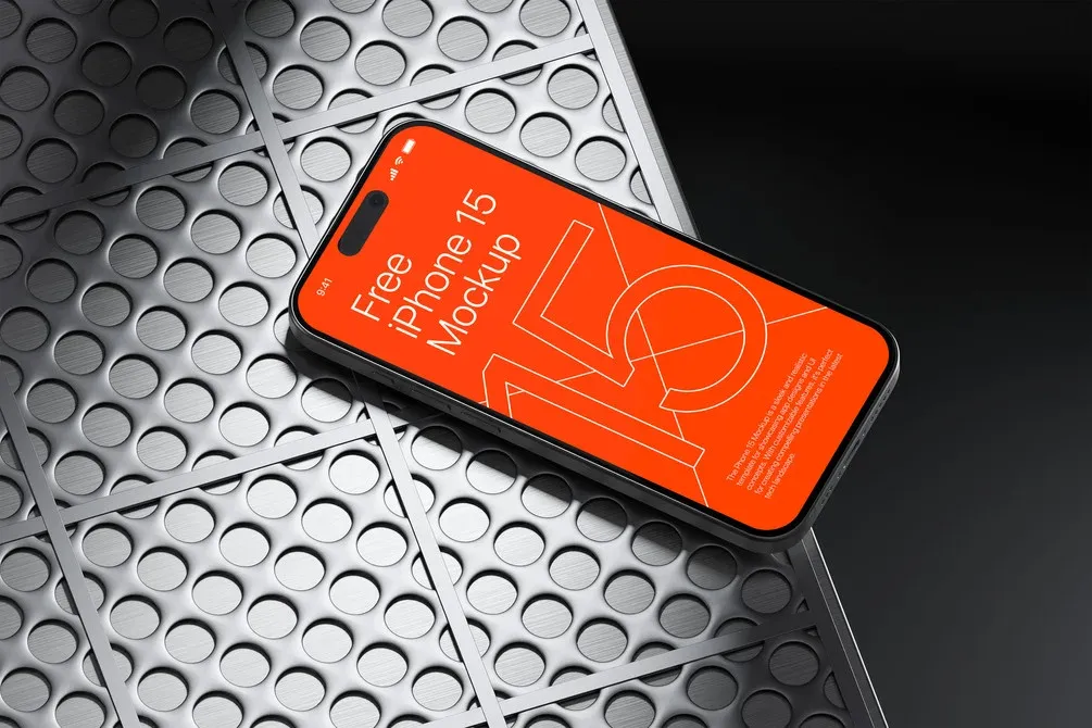 Free iPhone 15 Pro Mockup
