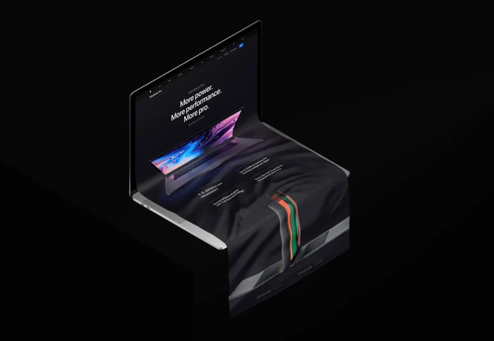 Free MacBook Long Scroll Mockup Free MacBook Long Scroll Mockup