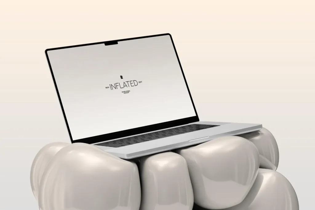 Macbook Pro 16 Inflated Series Free Mockup