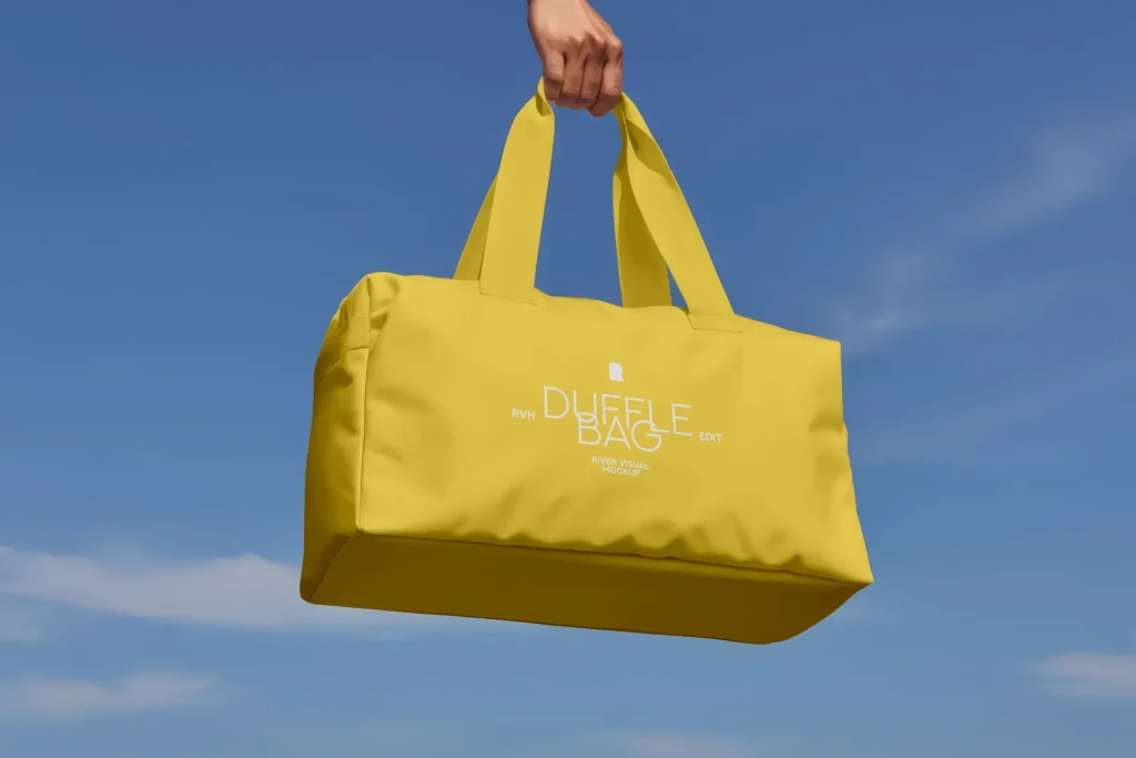 Duffle Bag Free Mockup Duffle Bag Free Mockup
