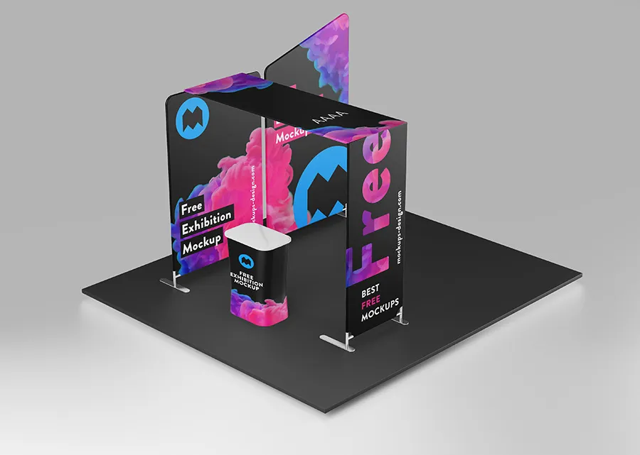 Free exhibition mockup Free exhibition mockup