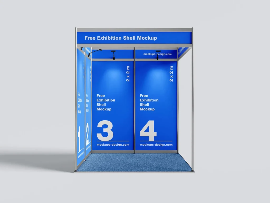 Exhibition shell mockup / 2 x 2 m