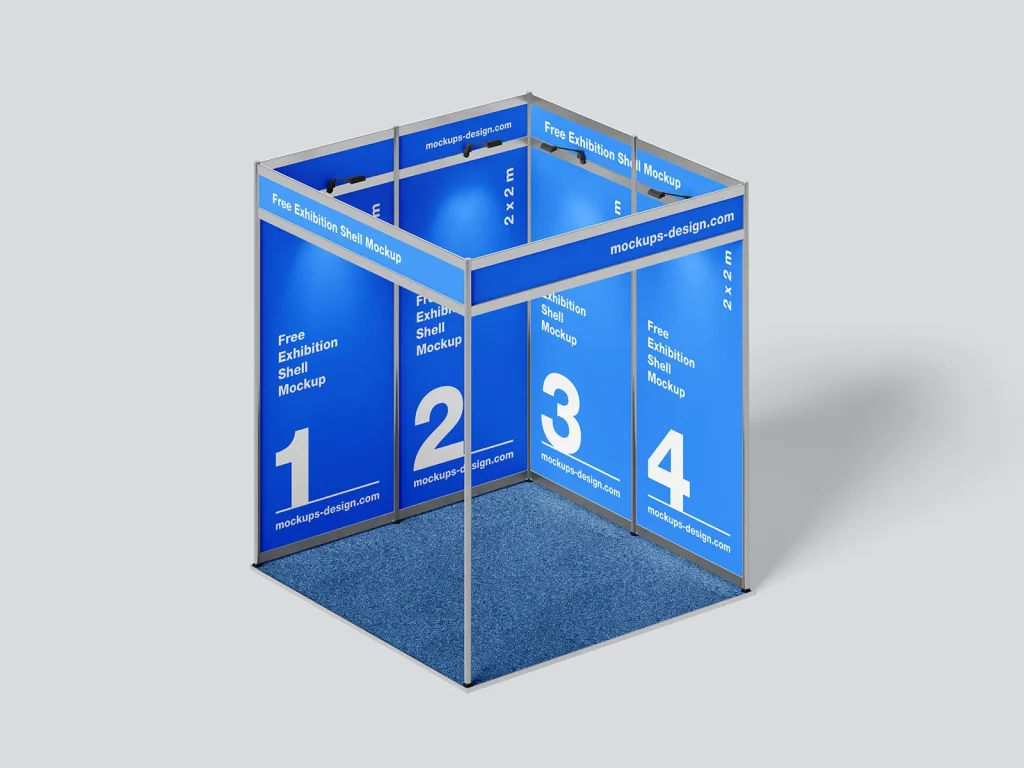 Exhibition shell mockup / 2 x 2 m