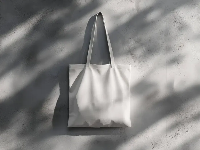 Free Bag Mockup on the Wall