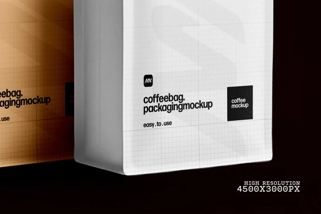 Free Minimal Coffee Bag Packaging Mockup Free Minimal Coffee Bag Packaging Mockup