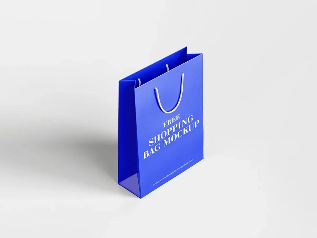 Free shopping bag mockup Free shopping bag mockup