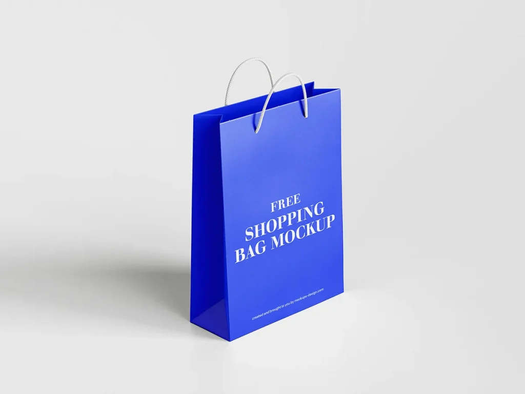 Free shopping bag mockup Free shopping bag mockup