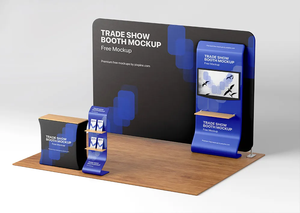Free Trade Show Booth Mockup Free Trade Show Booth Mockup