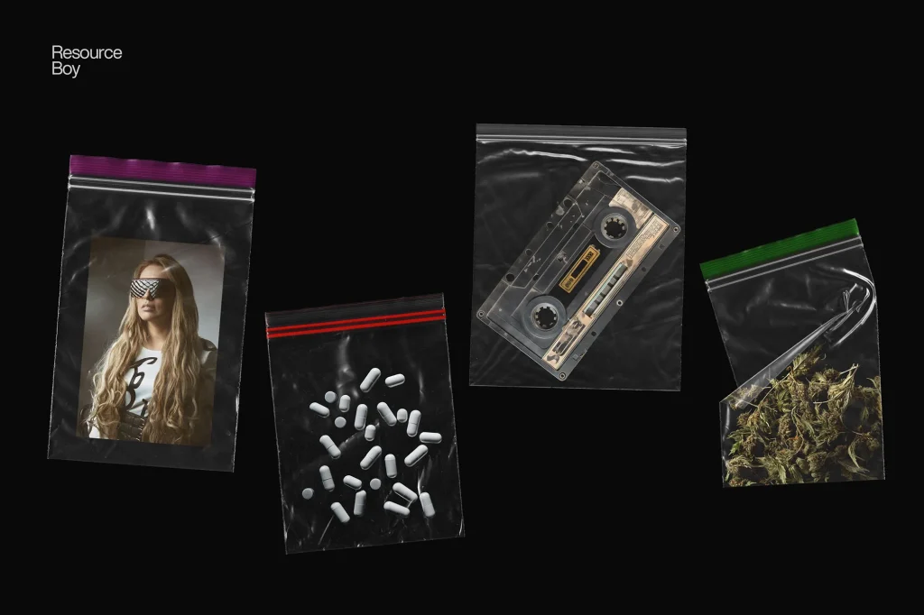 50 Ziplock Plastic Bag Textures