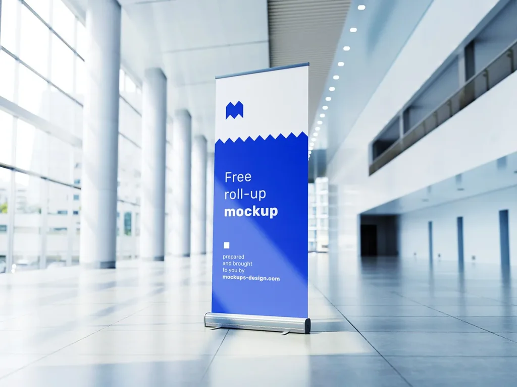 Free roll up mockup Free roll up mockup