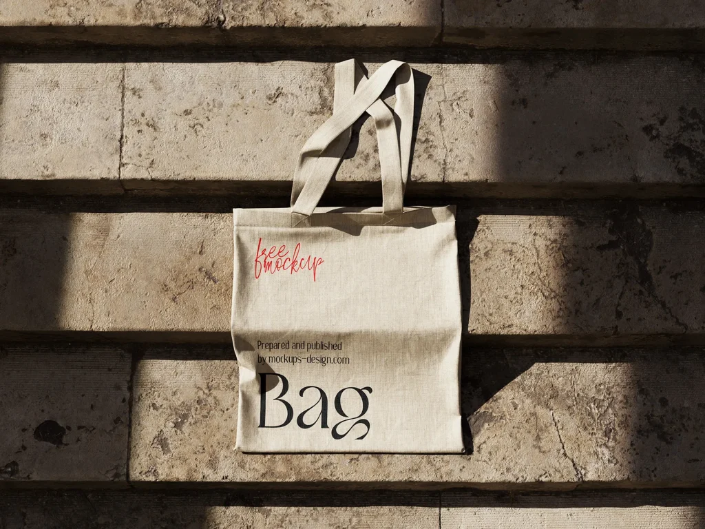 Canvas bag mockup
