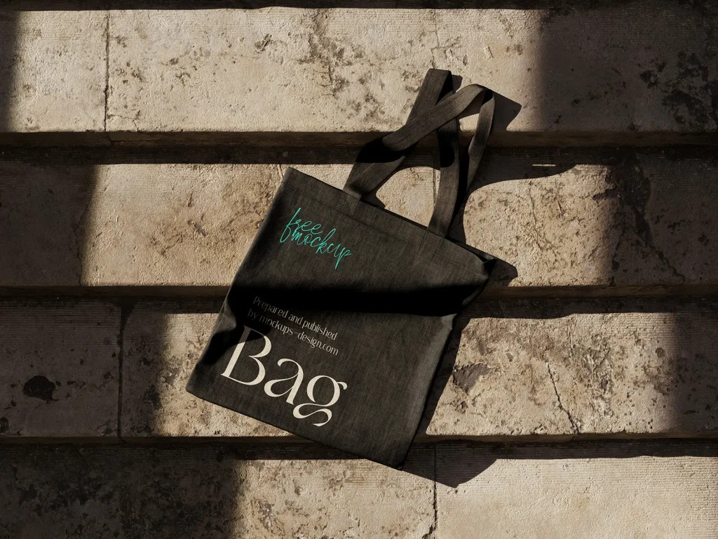 Canvas bag mockup