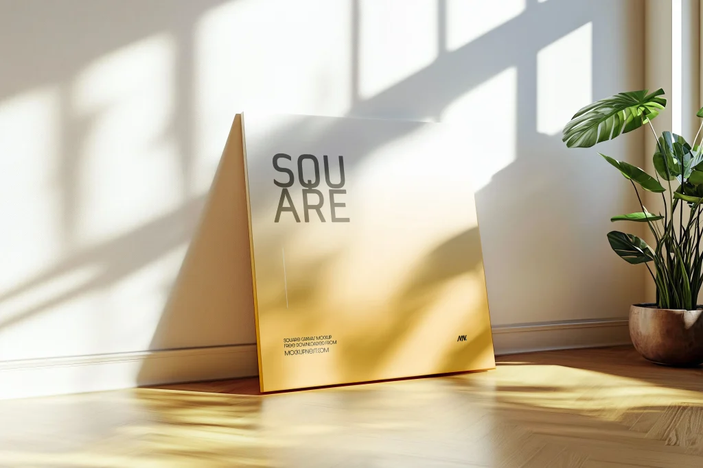 Free Square Canvas Mockup Free Square Canvas Mockup