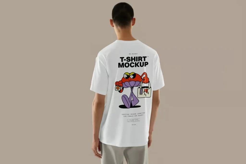 Free Backside T-Shirt Mockup Free Backside T-Shirt Mockup