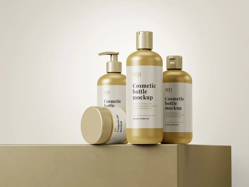 Free cosmetic line mockup