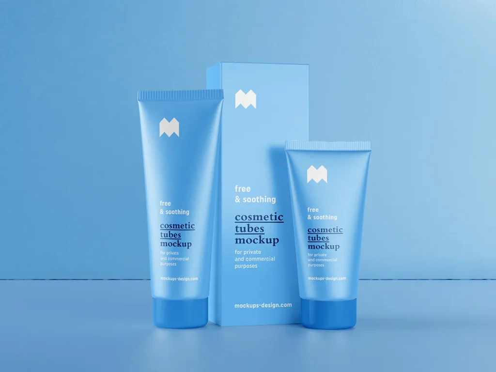 Free cosmetic tubes mockup Free cosmetic tubes mockup