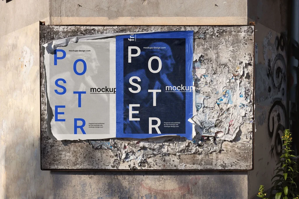 Street poster mockup