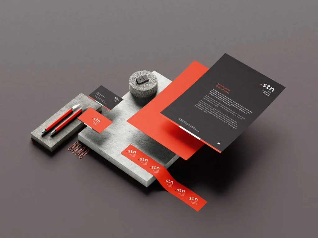 Free stationery mockup