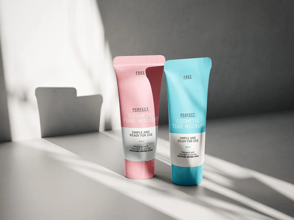 Free cosmetic tube mockup Free cosmetic tube mockup
