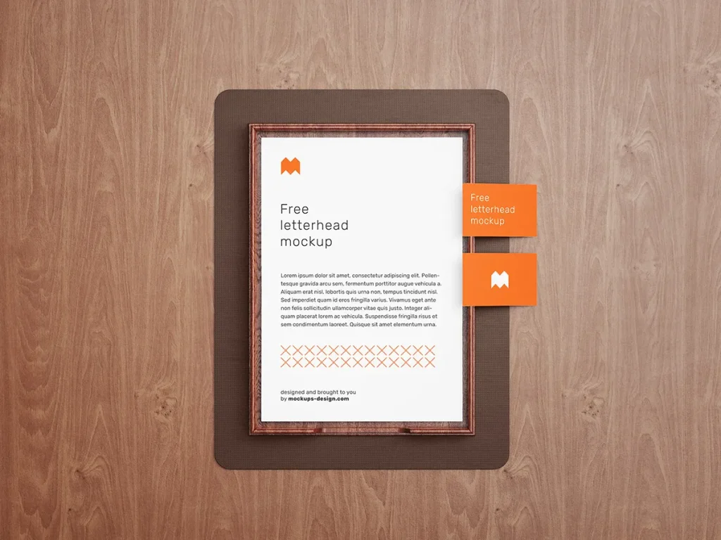 Free letterhead mockup