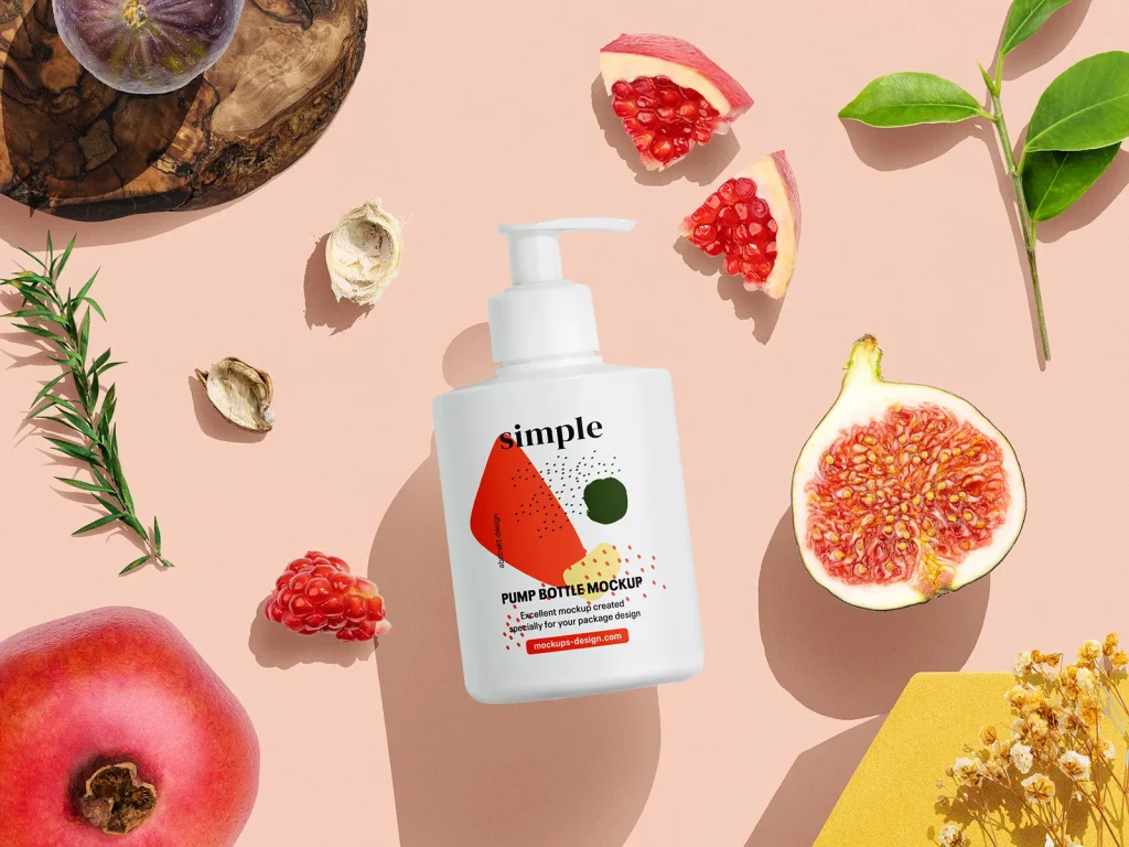 [MSC] Cosmetic pump bottle mockup