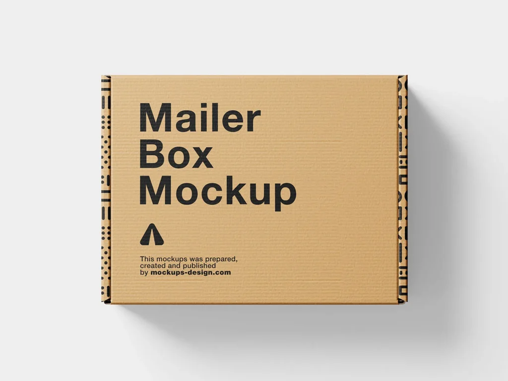 Mailer box mockup