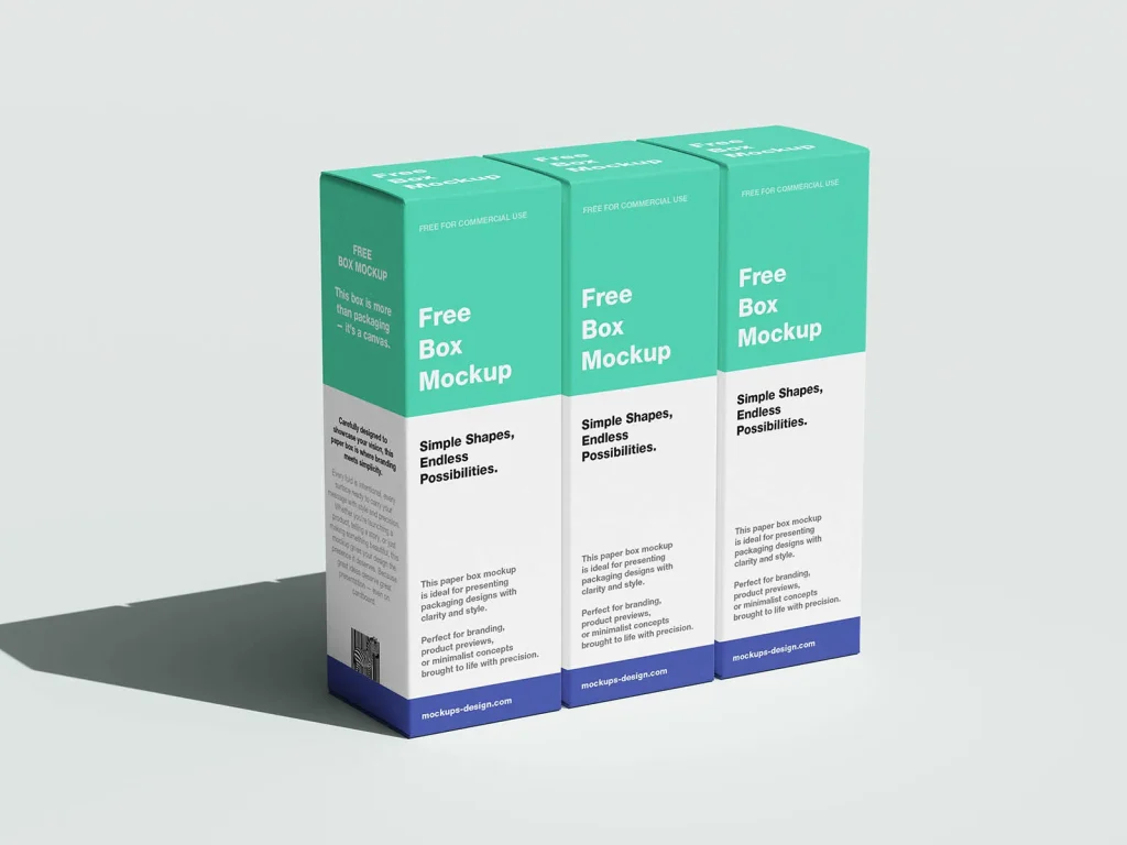 Minimal box mockup Minimal box mockup