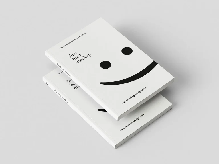 Minimal book mockup