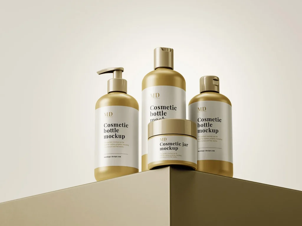 Free cosmetic line mockup