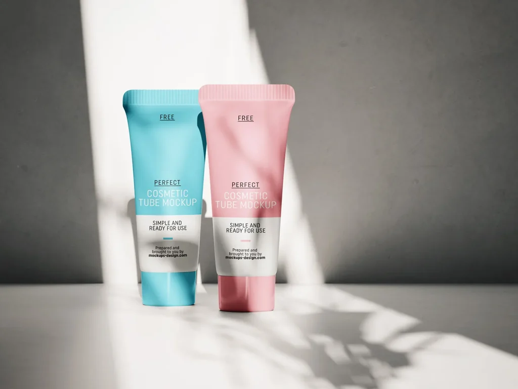 Free cosmetic tube mockup Free cosmetic tube mockup