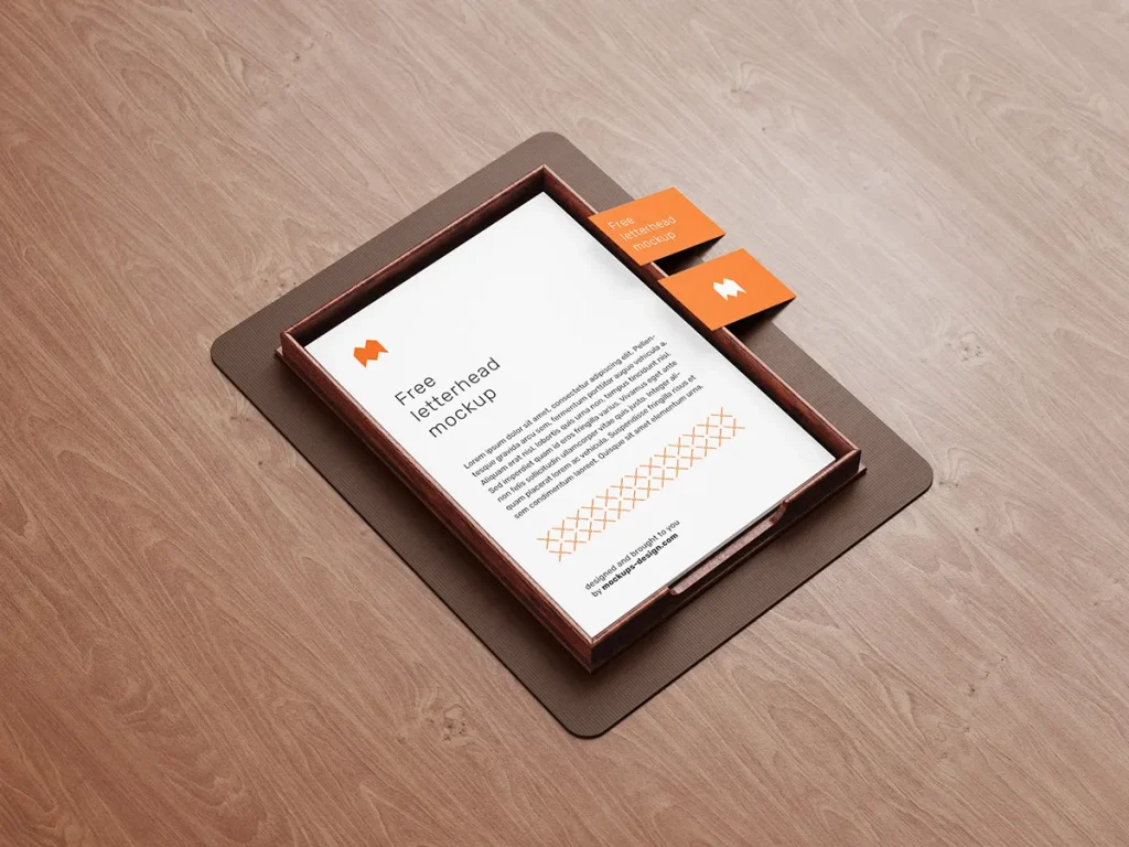Free letterhead mockup