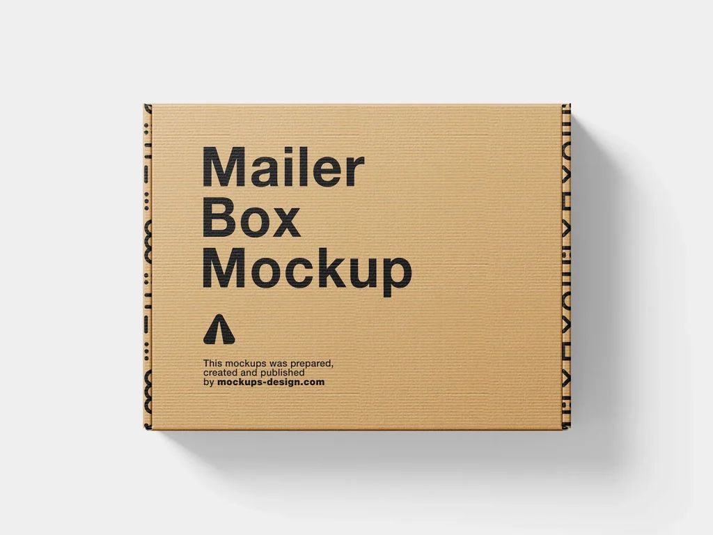 Carboard box mockup