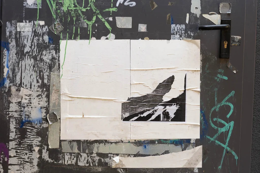 Torn street poster mockup Torn street poster mockup