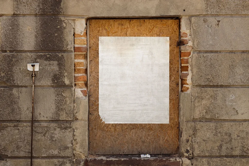 Rustic urban poster mockup Rustic urban poster mockup