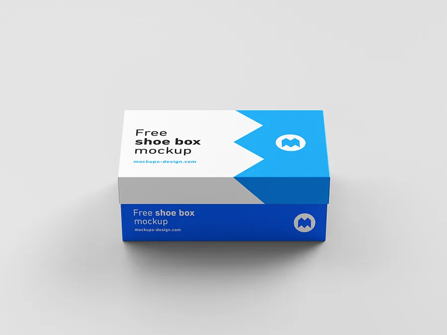 Free shoe box mockup Free shoe box mockup