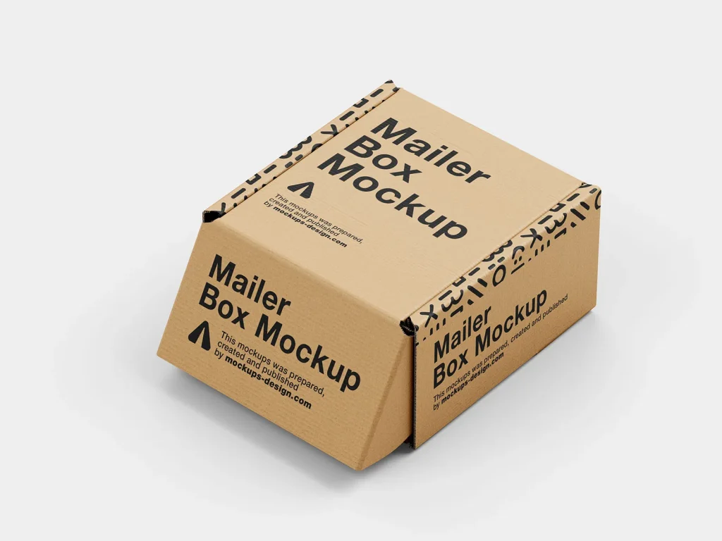 Small mailer box mockup Small mailer box mockup