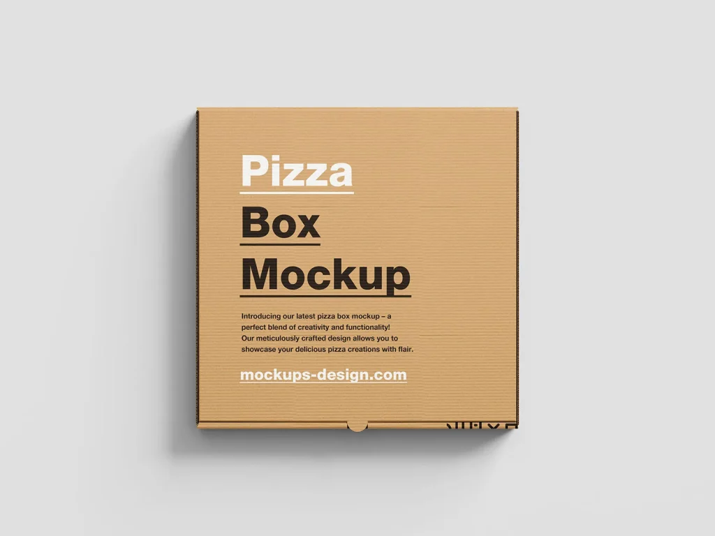 Pizza box mockup
